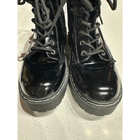 Soda Women’s Boots Combat Moto Harley Paton Lace up Goth Grunge Black 8M - Picture 12 of 13